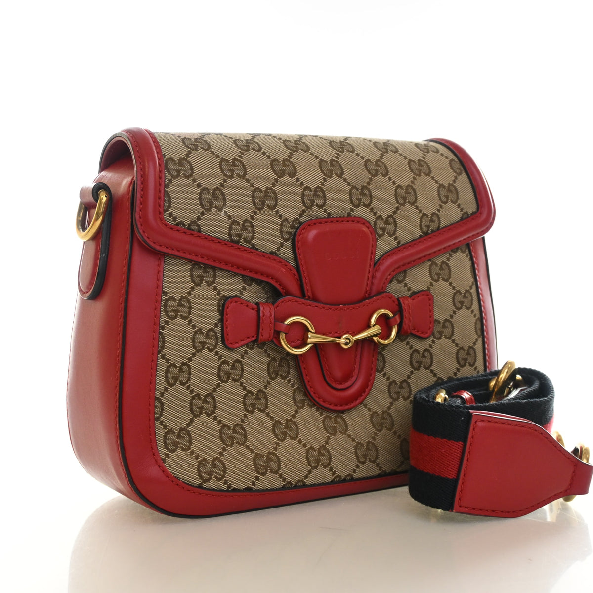 Gucci Medium GG Canvas Lady Web Shoulder Bag, photo 2 of 17