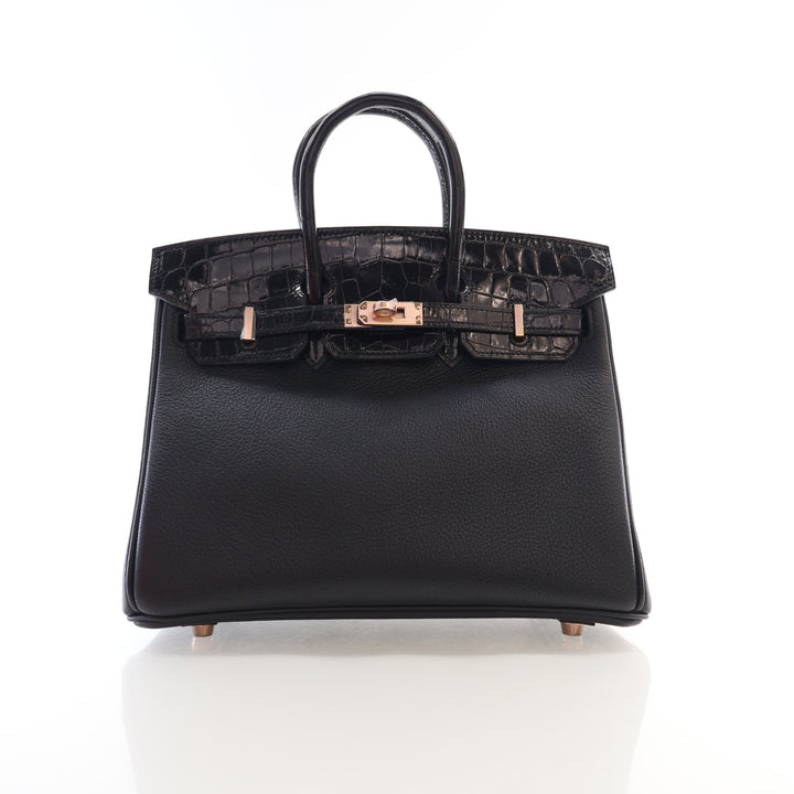 Hermes Noir Taurillon Novillo Touch Birkin 25