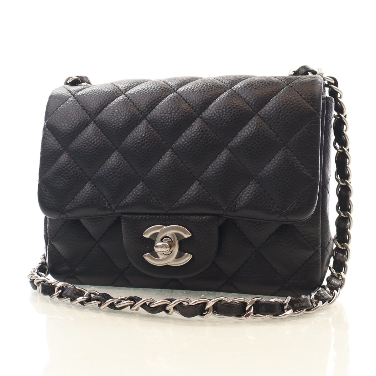 Chanel Mini Caviar Square Classic Flap Bag, photo 3 of 16