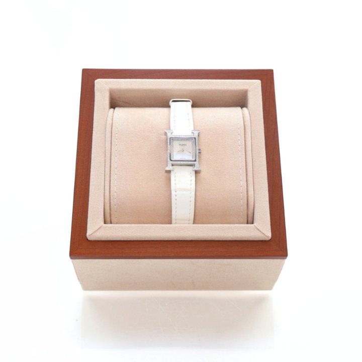Hermes Diamond Heure H Watch 21mm