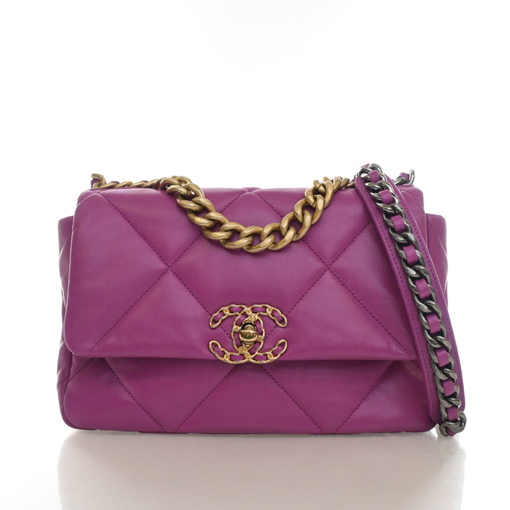 Chanel Medium Lambskin 19 Flap Bag