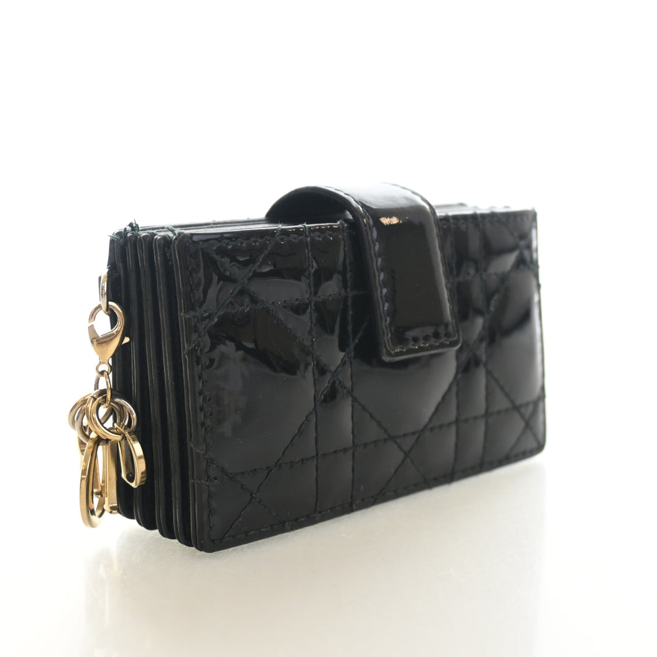 Christian Dior Patent Jasmine Card Holder