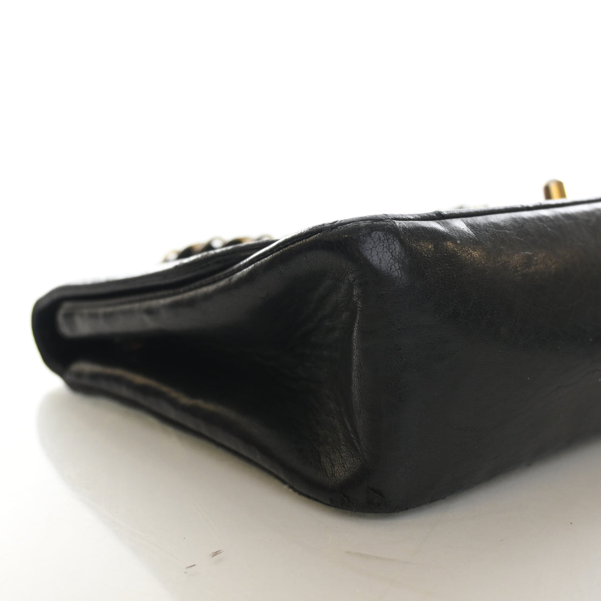 Vintage Chanel Flap Bag Lambskin Diana, side view
