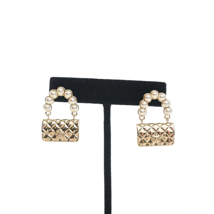 Chanel Classic Flap Bag Earrings