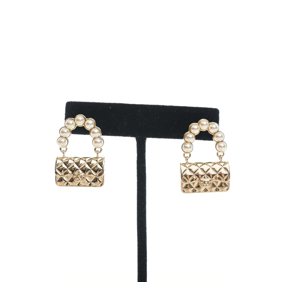 Chanel Classic Flap Bag Earrings