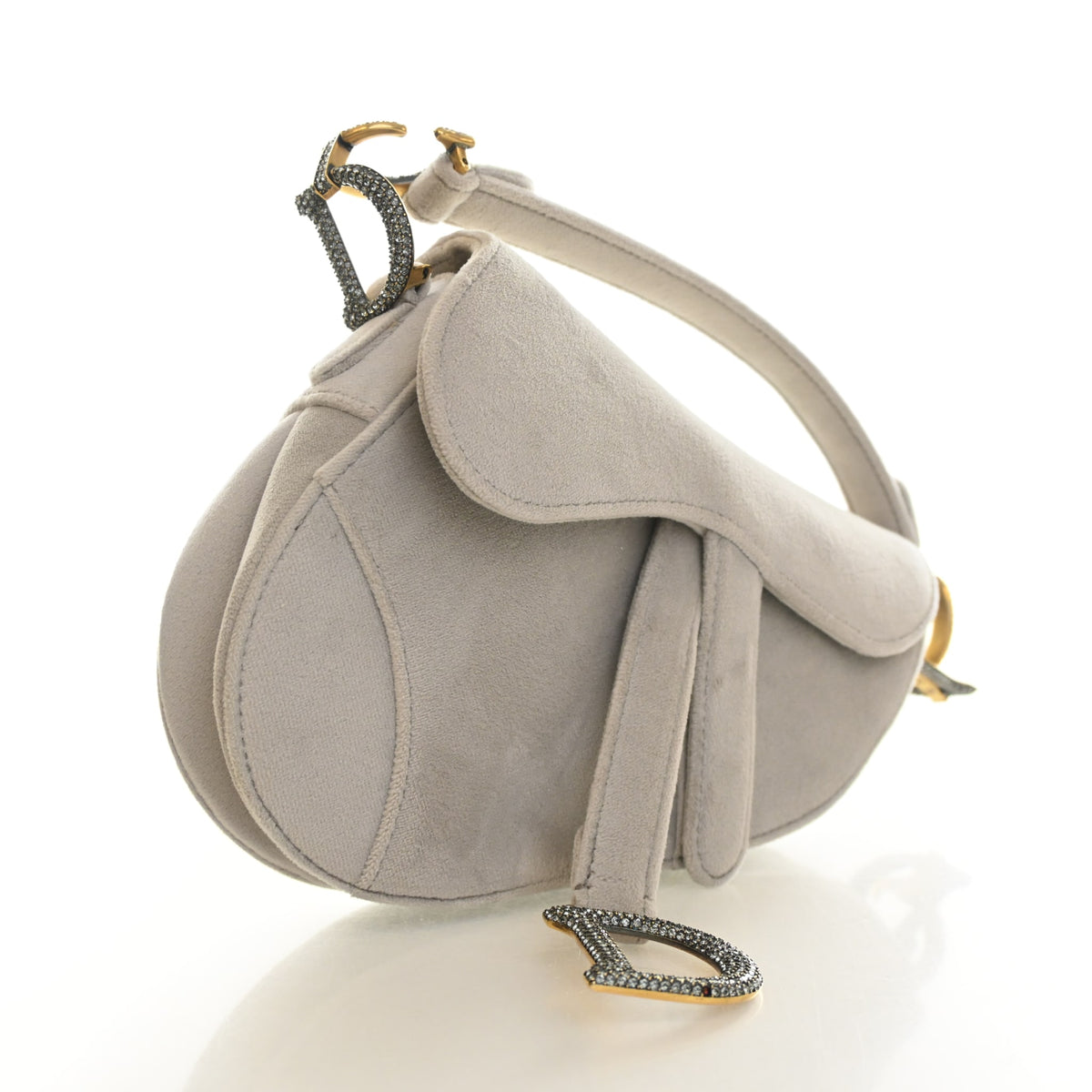 Christian Dior Mini Velvet Saddle Bag, photo 2 of 14