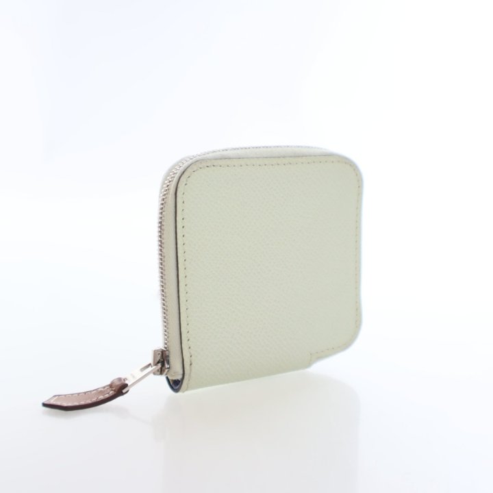 Hermes Vert Fizz Epsom Silk'In Change Purse
