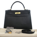 Hermes Noir Epsom Sellier K...