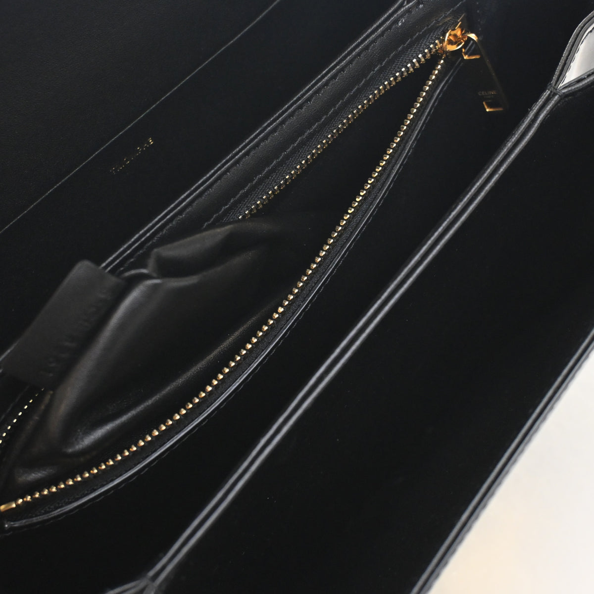 Celine Classique Calfskin Triomphe Flap Bag, photo 12 of 13