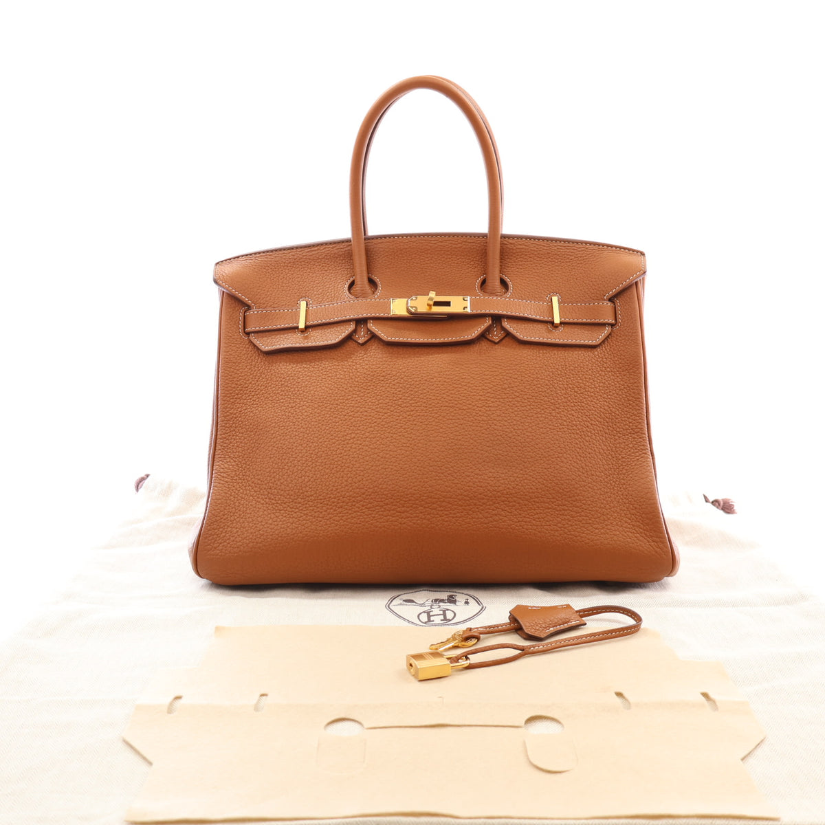Hermes Vintage Gold Togo Birkin 35, photo 16 of 16