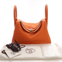 Hermes Orange H Clemence Li...