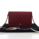 Chanel Lambskin Pearl Walle...