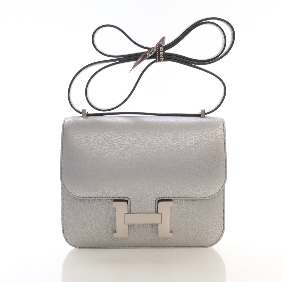 Hermes Argent Chevre Chamkilight Constance 18