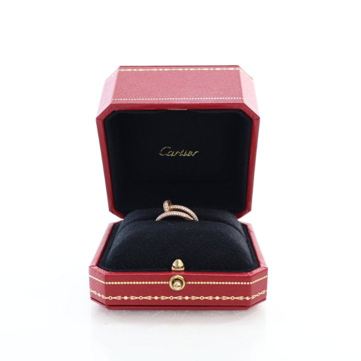 Cartier Classic Model Juste Un Clou Full Paved Ring Sz 49