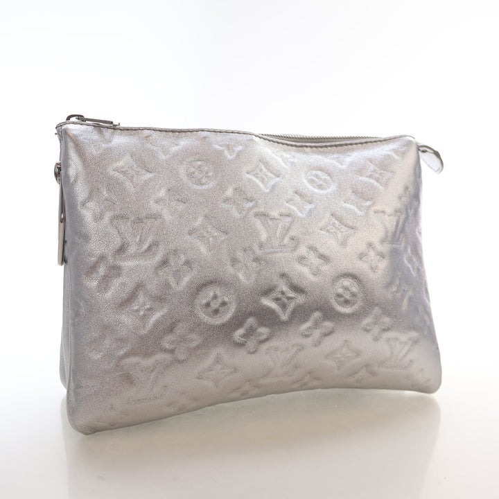 Louis Vuitton Monogram Embossed Lambskin Coussin PM