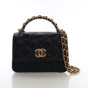 Chanel Mini Lambskin Top Ha...