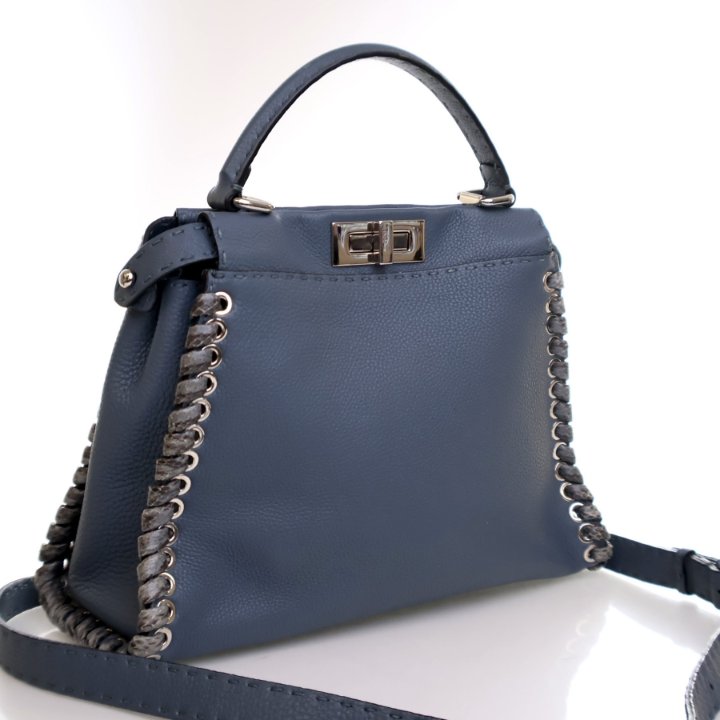 Fendi Medium Calfskin Lace Up Peekaboo ISeeYou