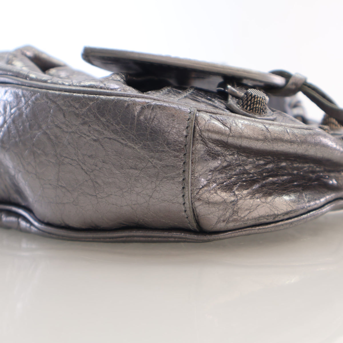 Pre-Owned Balenciaga XS Arena Lambskin Le Cagole, side profile, photo 8 of 17