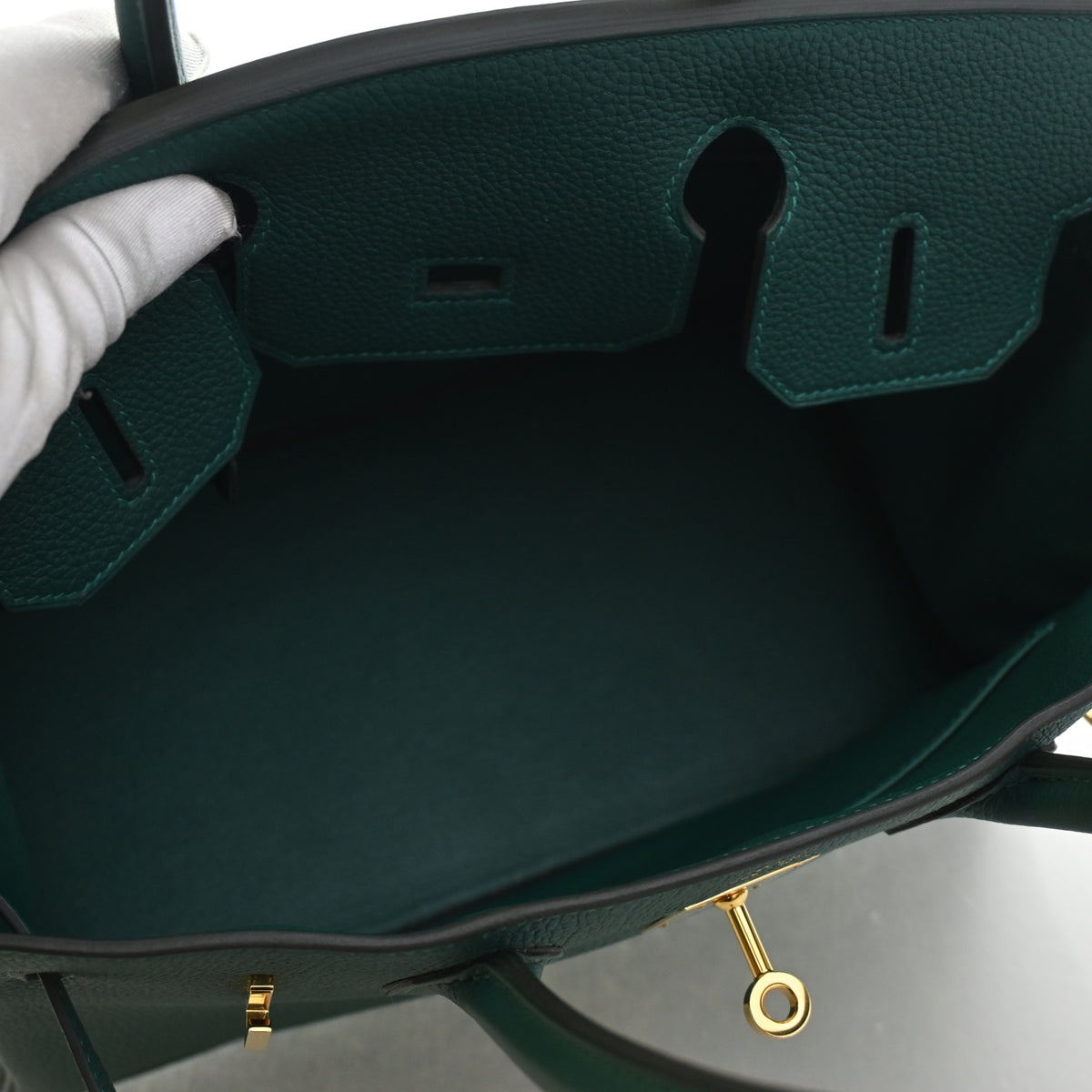 Hermes Malachite Togo Birkin 30, photo 12 of 14