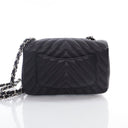 Chanel Mini Black Caviar Ch...