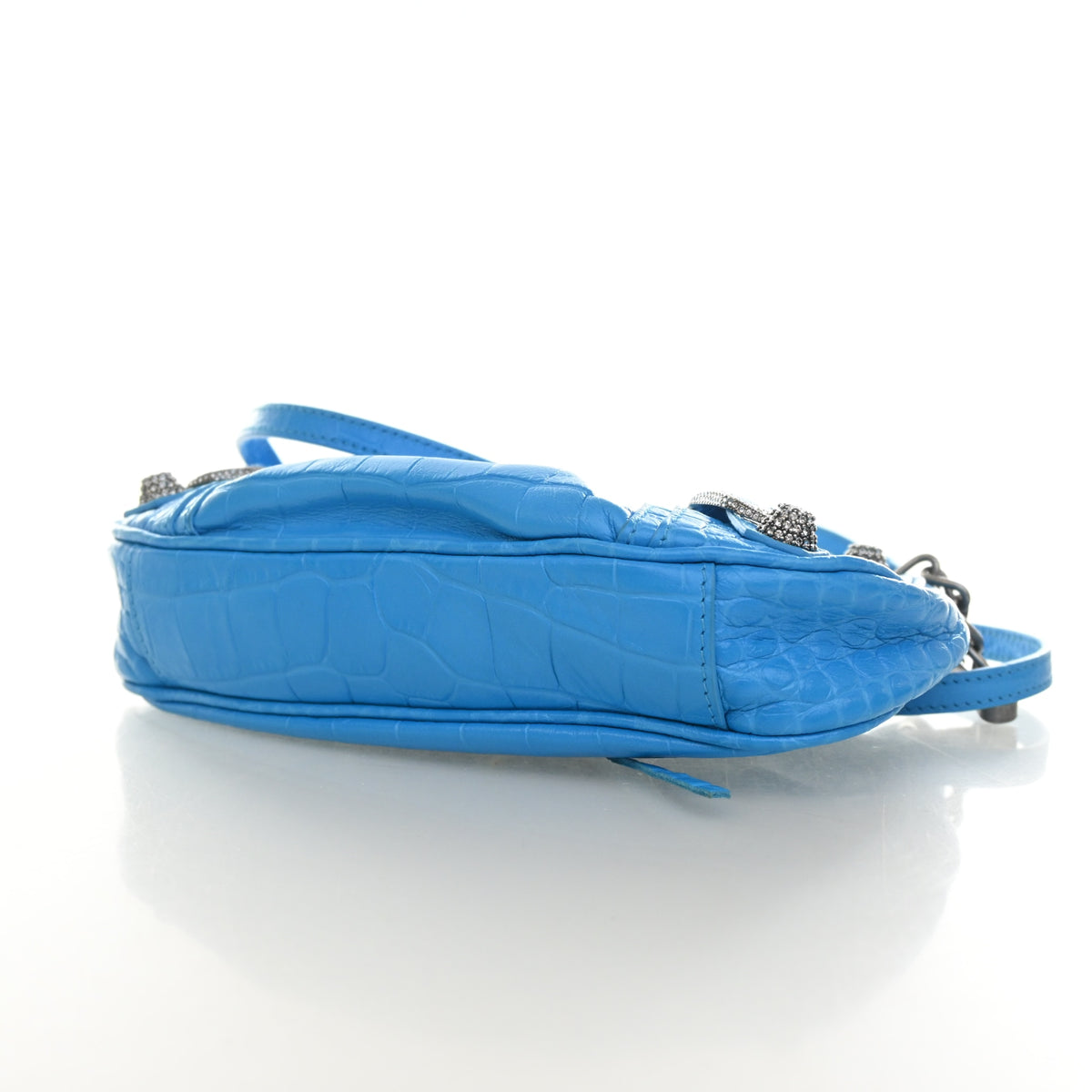 Balenciaga Mini Crocodile Embossed Arena Crystal Le Cagole, photo 6 of 13