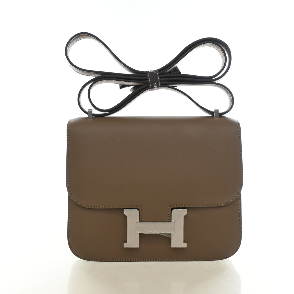 Pre-Owned Hermès Constance 18 Beige De Weimer Evercolor Leather, front view, authenticated at Luxe Du Jour