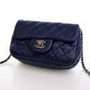 Chanel Mini Blue Lambskin C...