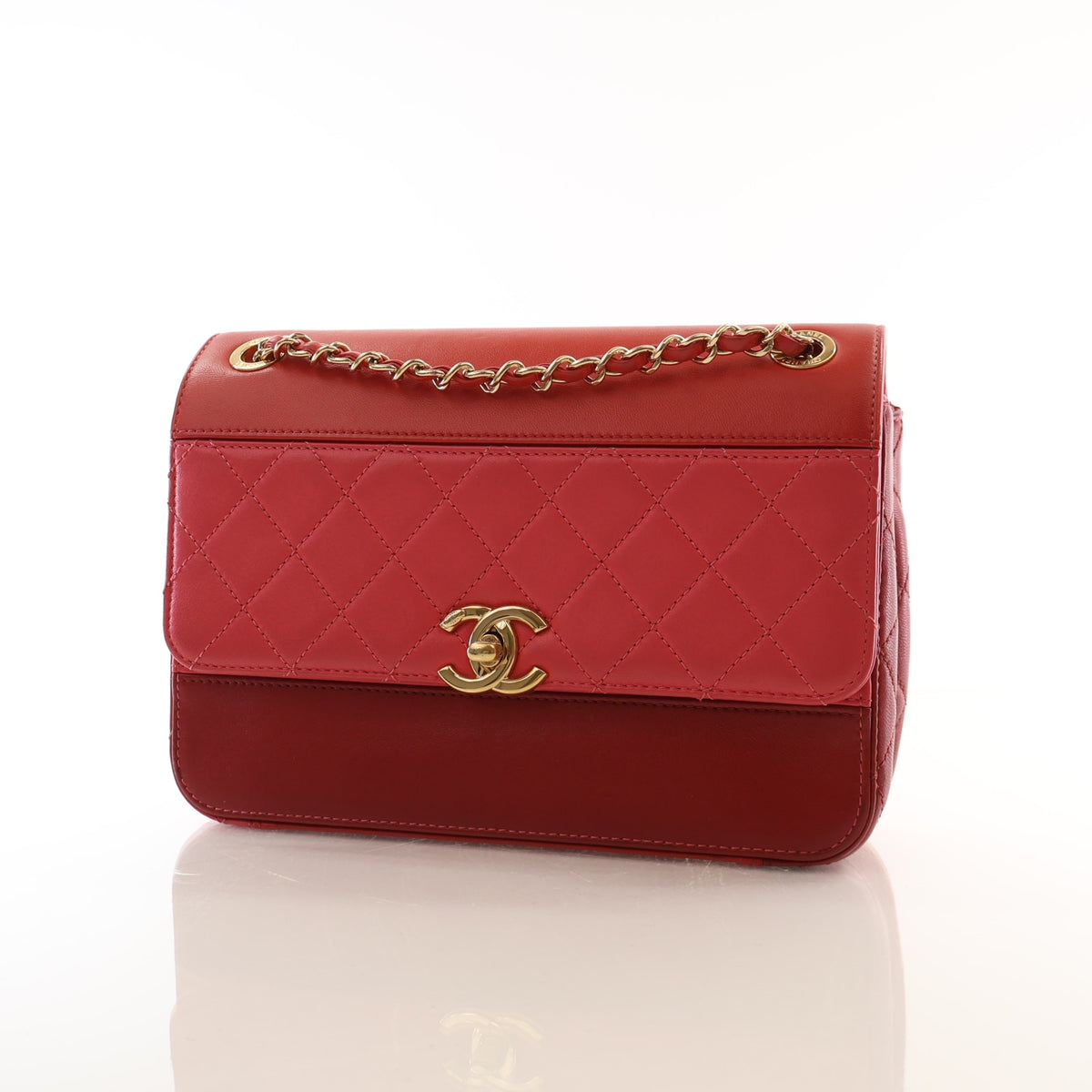 Chanel Small Lambskin Tricolor Single Flap Bag, photo 3 of 16