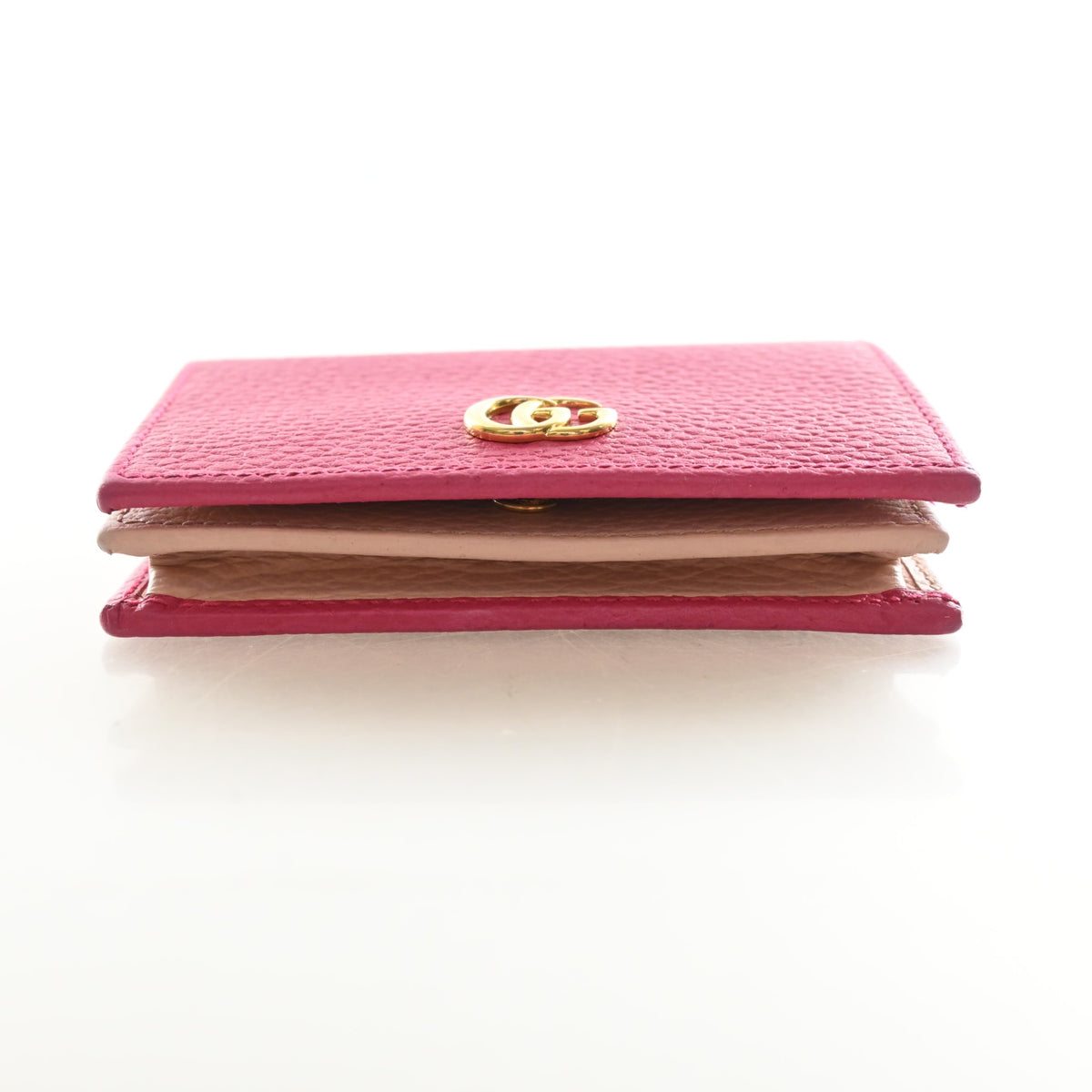 Pre-Owned Gucci Marmont Small Calfskin GG Wallet, side profile, photo 9 of 17