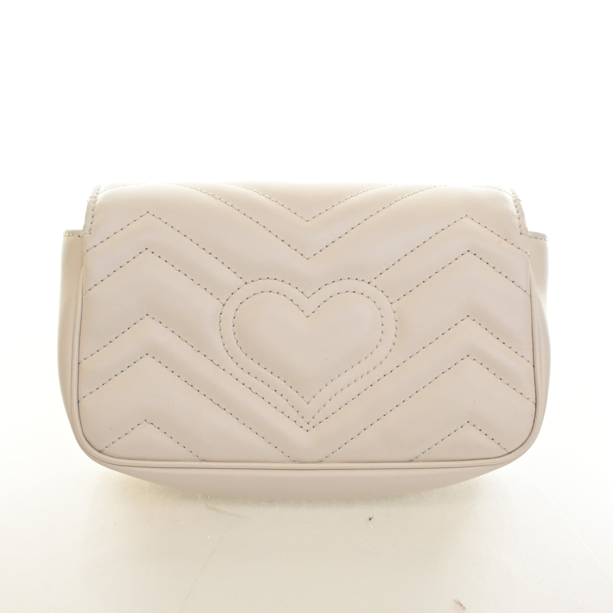 Pre-Owned Gucci Flap Bag Mini Super Calfskin Marmont, front view