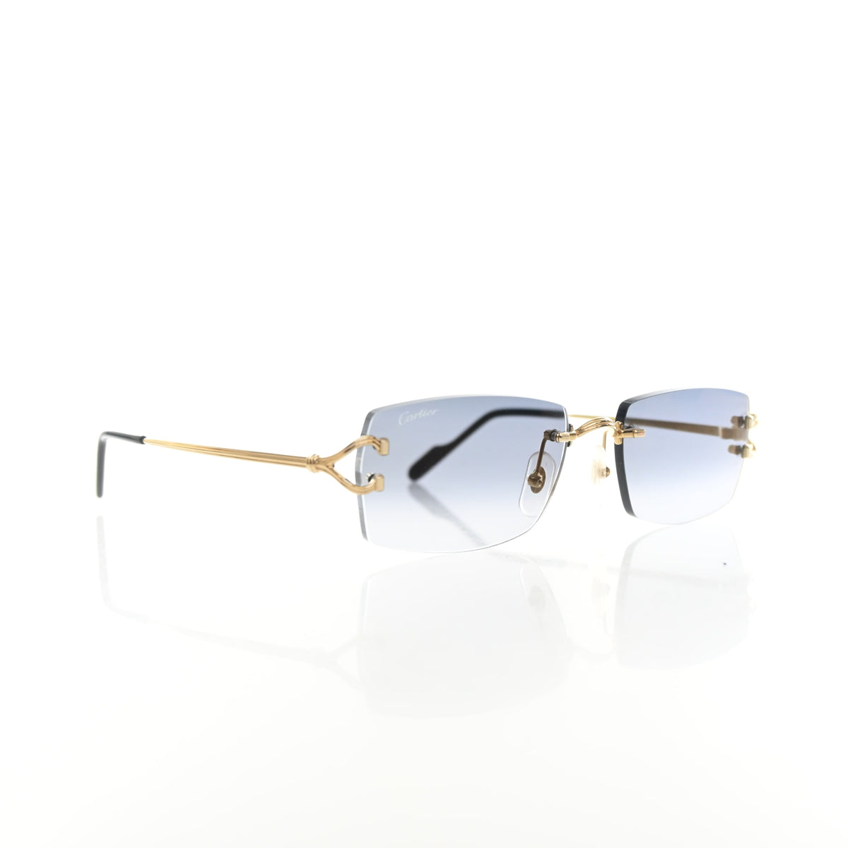 Pre-Owned Cartier Sunglasses Classic C Motif, front view, authenticated at Luxe Du Jour