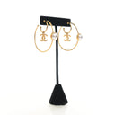 Chanel Pearl CC Double Hoop...