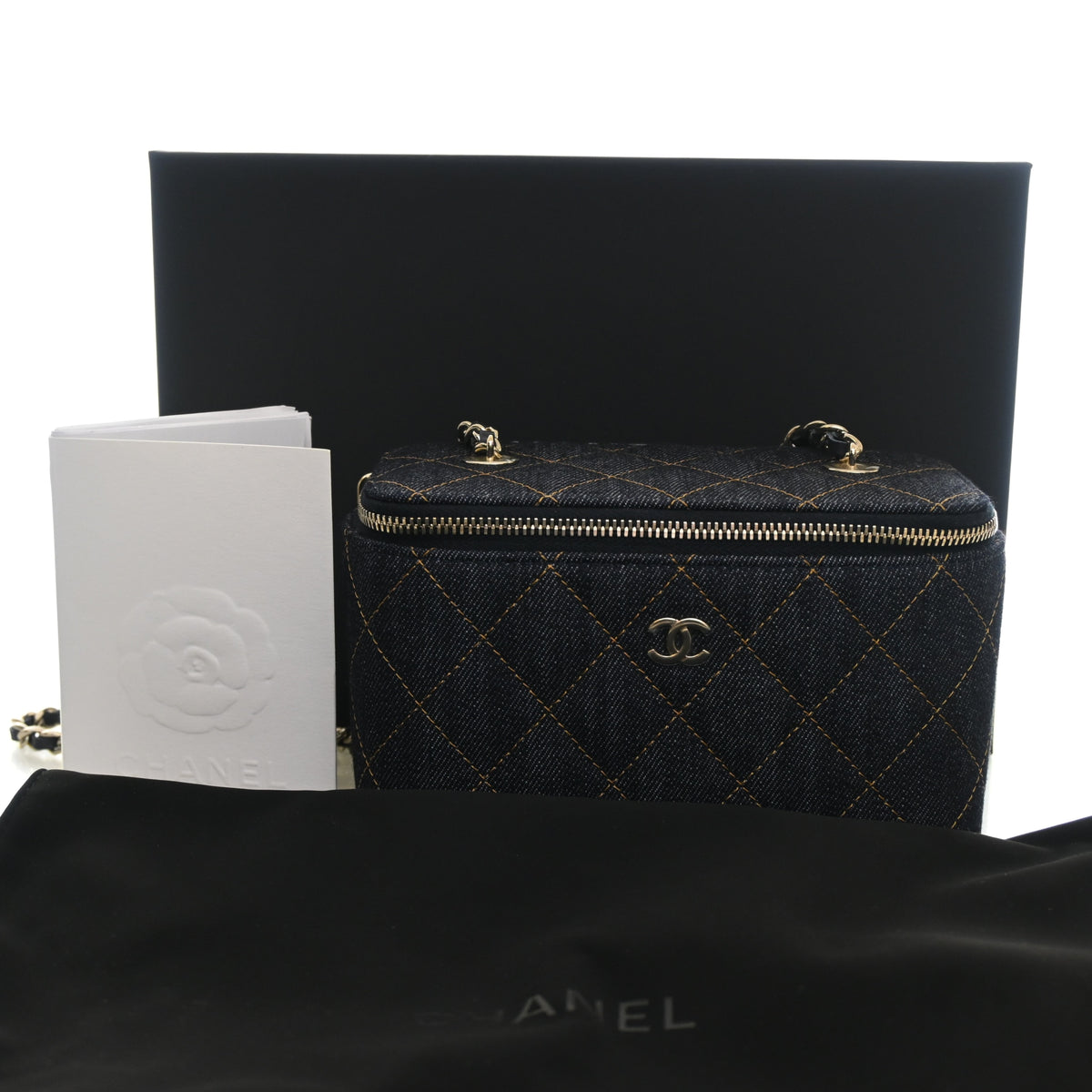 Chanel Small Denim Classic Vanity Case, photo 15 of 15
