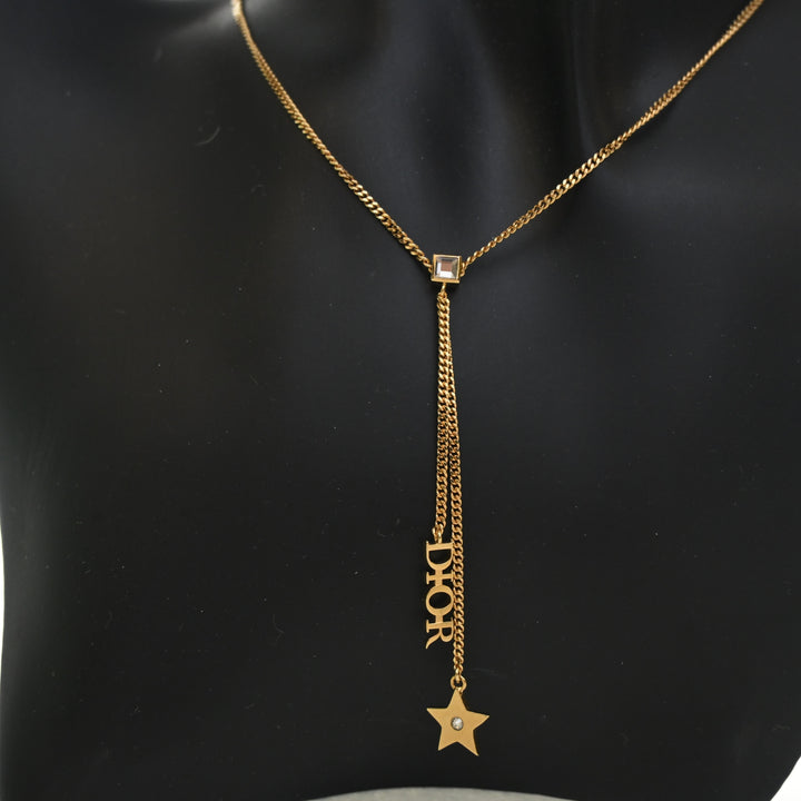 Christian Dior Star Lariat Necklace