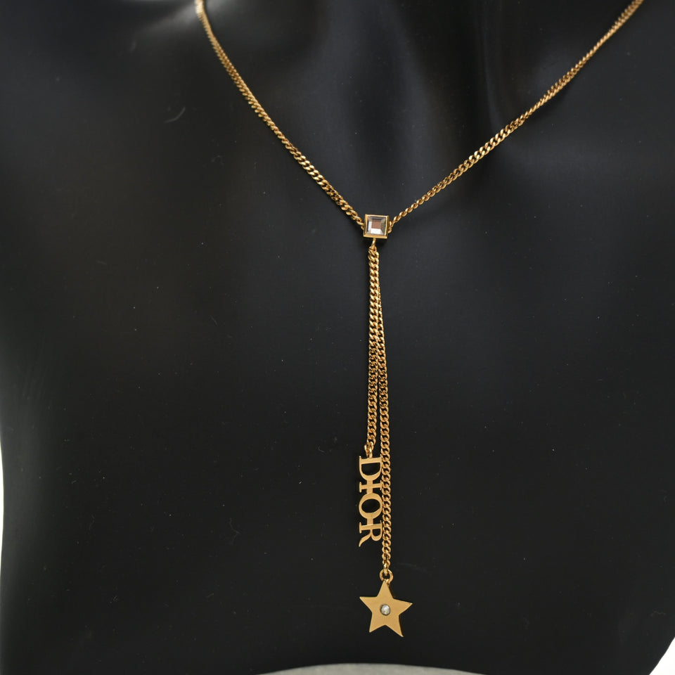 Christian Dior Star Lariat Necklace