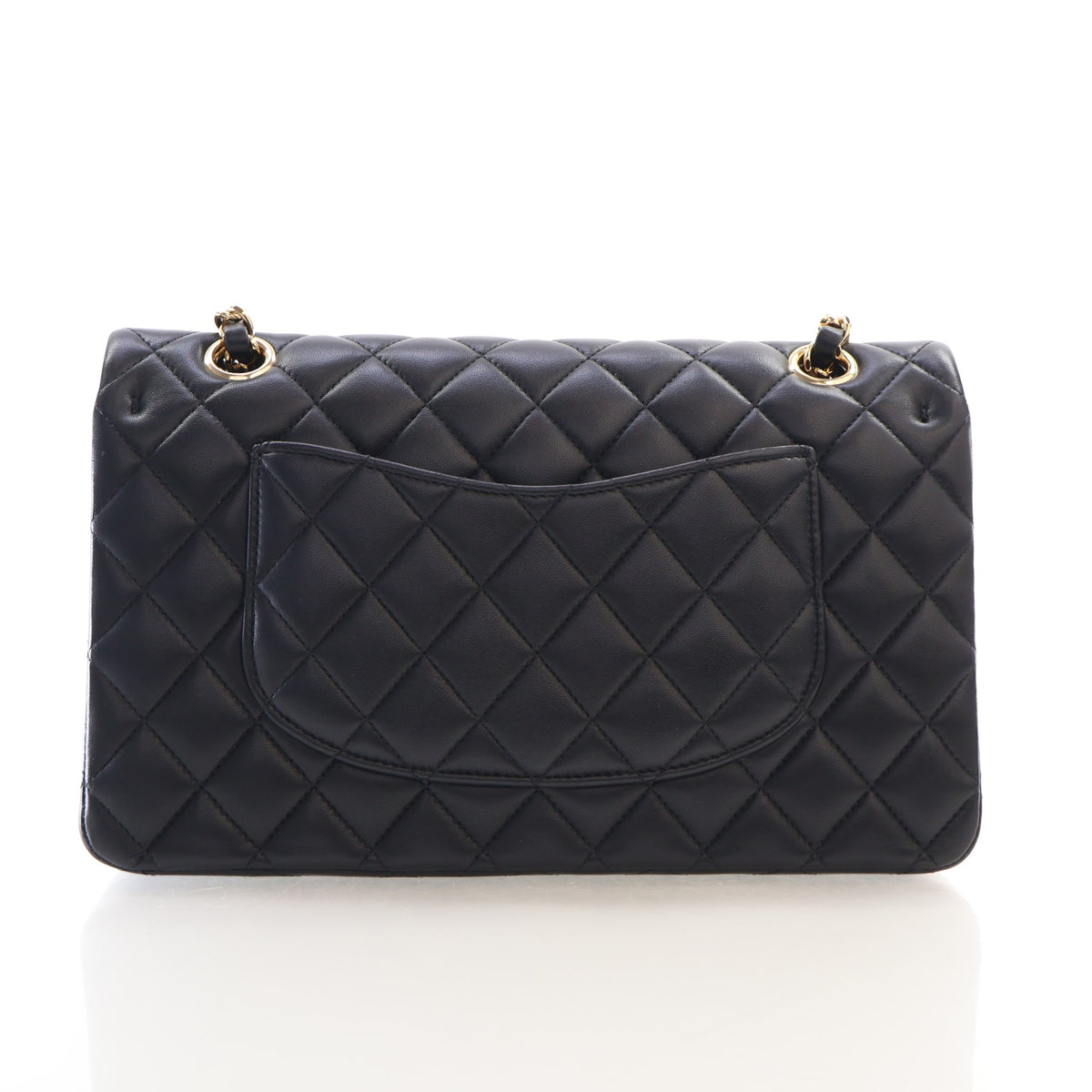 Pre-Owned Chanel Classic Double Flap Medium Lambskin Bag, front view, photo 11 of 20