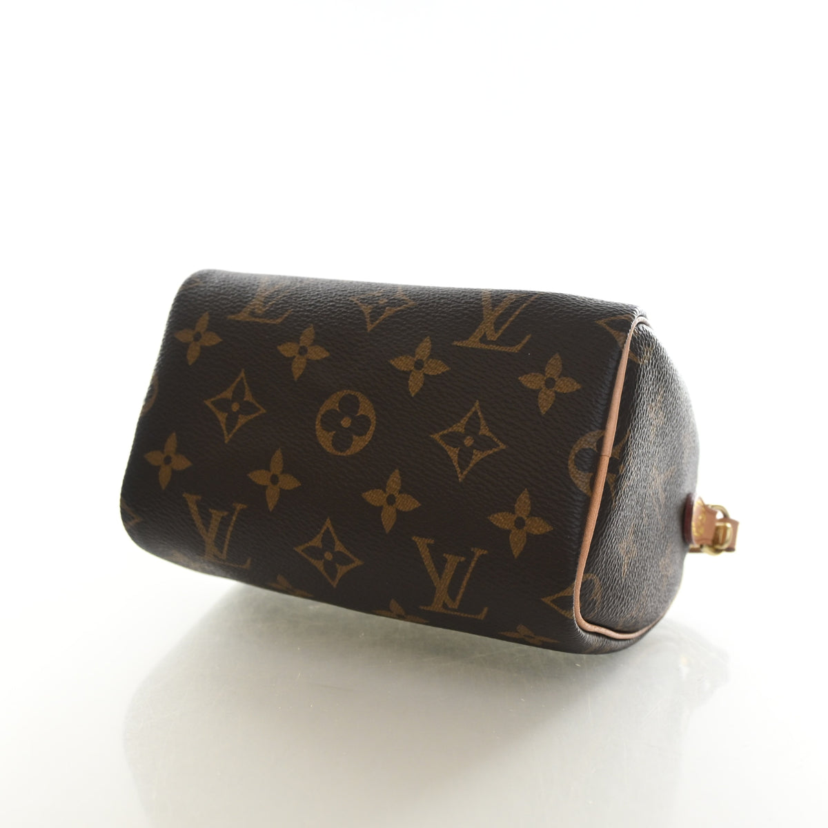 Pre-Owned Louis Vuitton Nano Speedy Monogram Bandouliere, base view