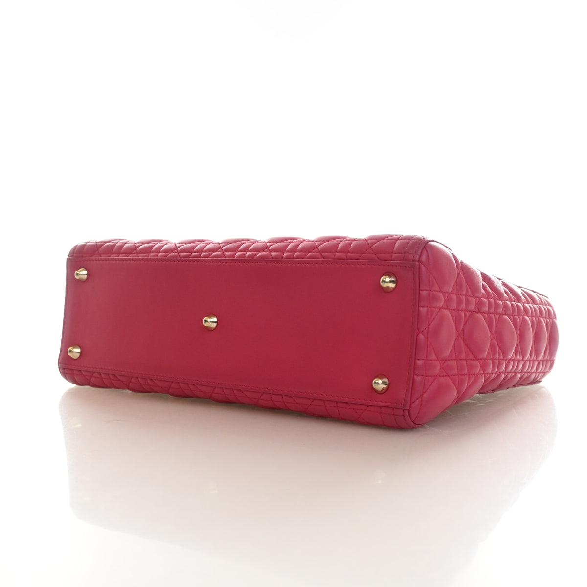 Pre-Owned Christian Dior Lady Dior Large Lambskin, base and feet view, photo 8 of 17