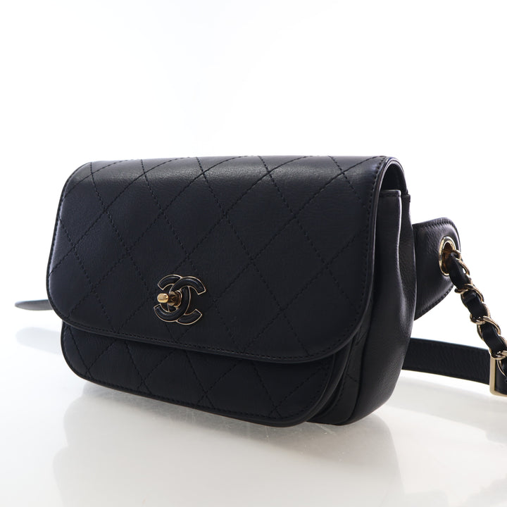 Chanel Small Lambskin Quilted Waist Bag