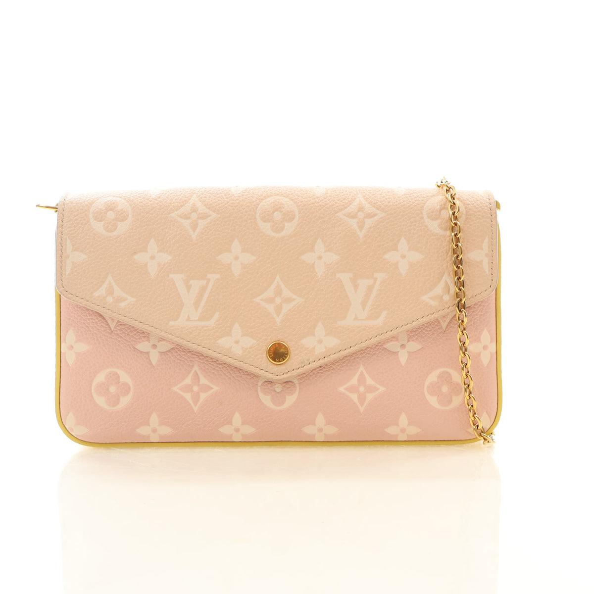 Louis Vuitton Monogram Empreinte Felicie Pochette Chain Wallet, photo 1 of 15