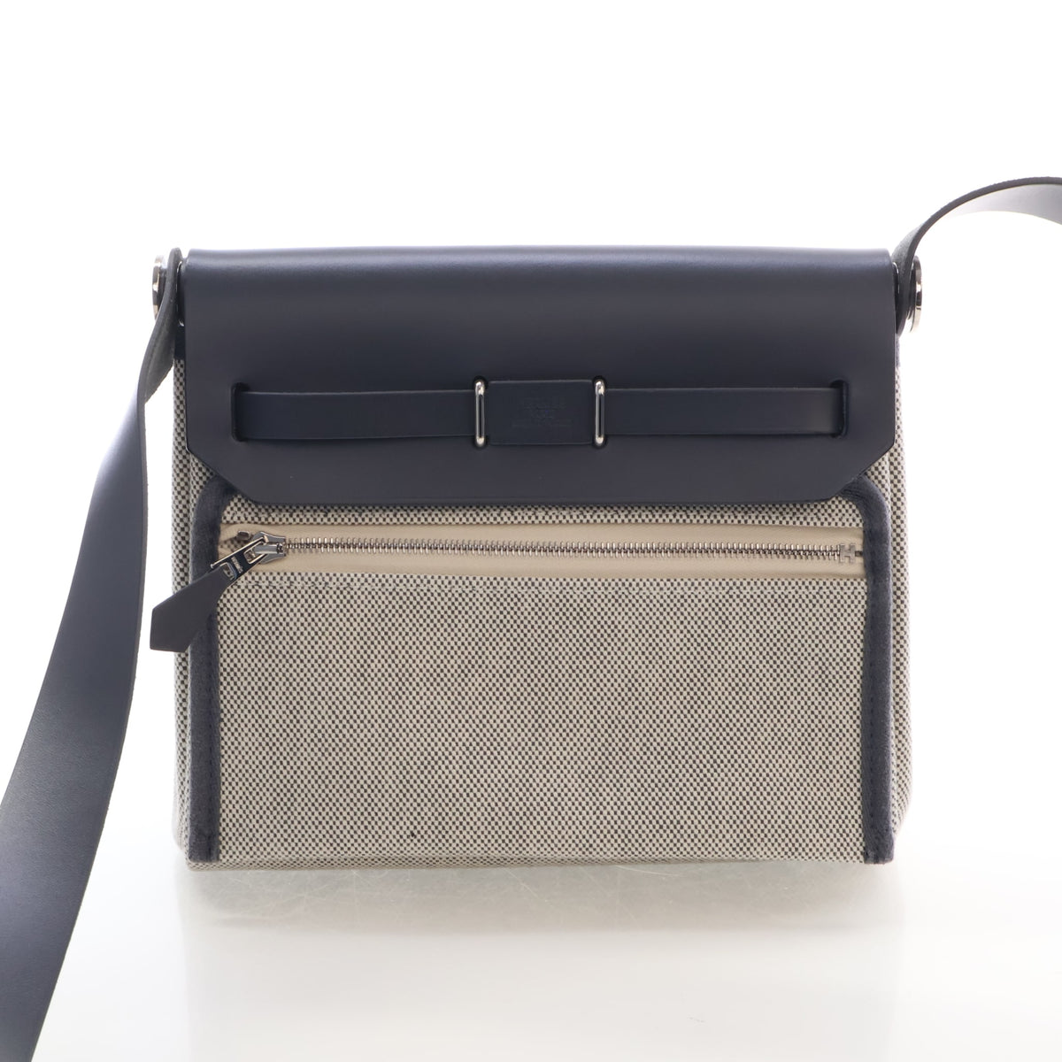 Pre-Owned Hermès Herbag Mini Ardoise Toile Zip 20, front view
