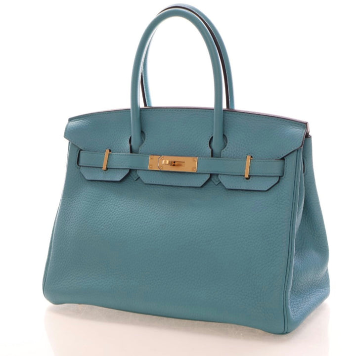 Hermes Bleu Saint Cyr Clemence Birkin 30