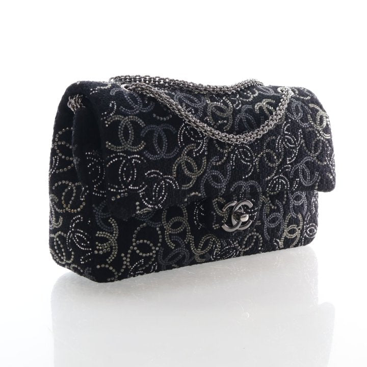 Chanel Medium Embellished CC Paris-Shanghai Pudong Classic Double Flap Bag