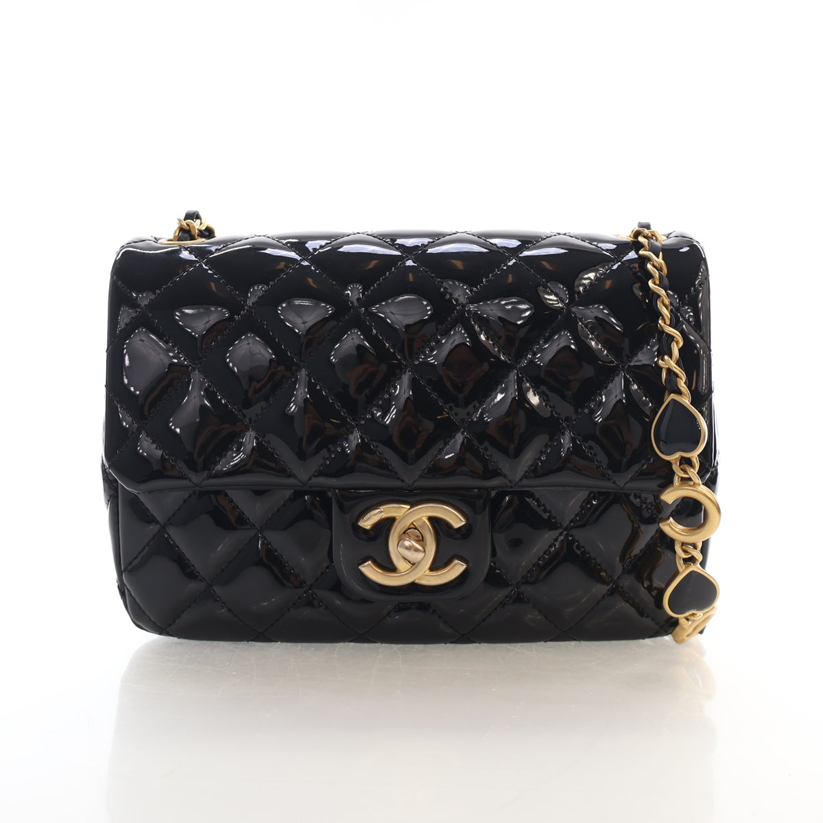 Chanel Patent Coco de Toi Heart Square Flap, photo 1 of 17