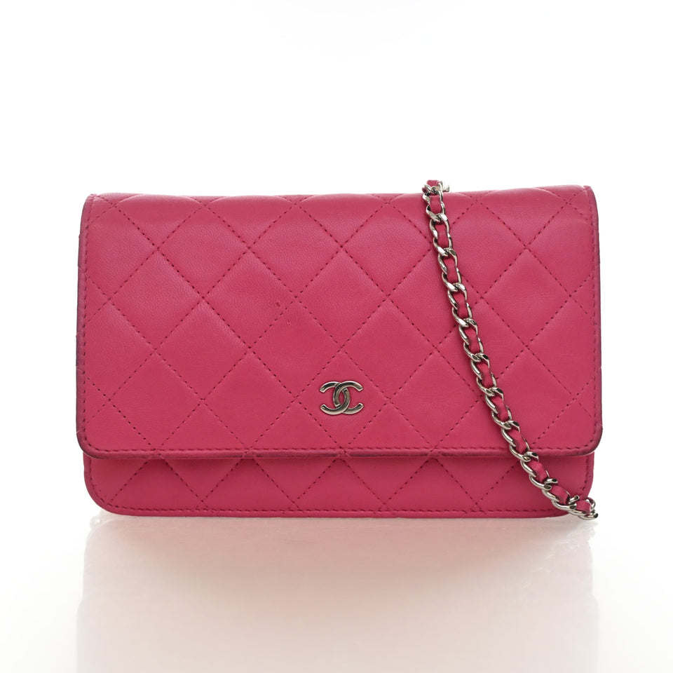 Chanel Lambskin Classic Wallet On Chain (WOC)