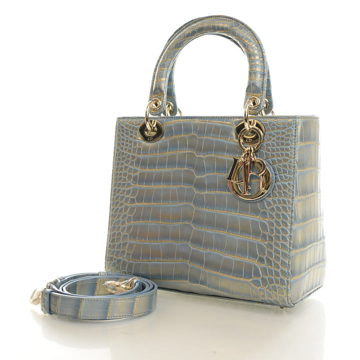 Christian Dior Medium Crocodile Lady Dior