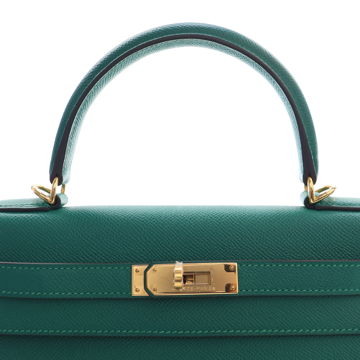 Pre-Owned Hermès Kelly 28 Malachite Epsom Leather, front view, photo 4 of 19