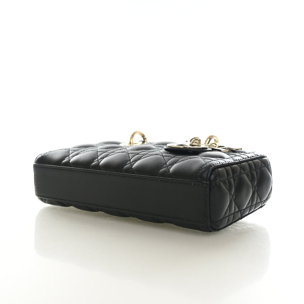 Pre-Owned Christian Dior Small Lambskin Lady D-joy, base view