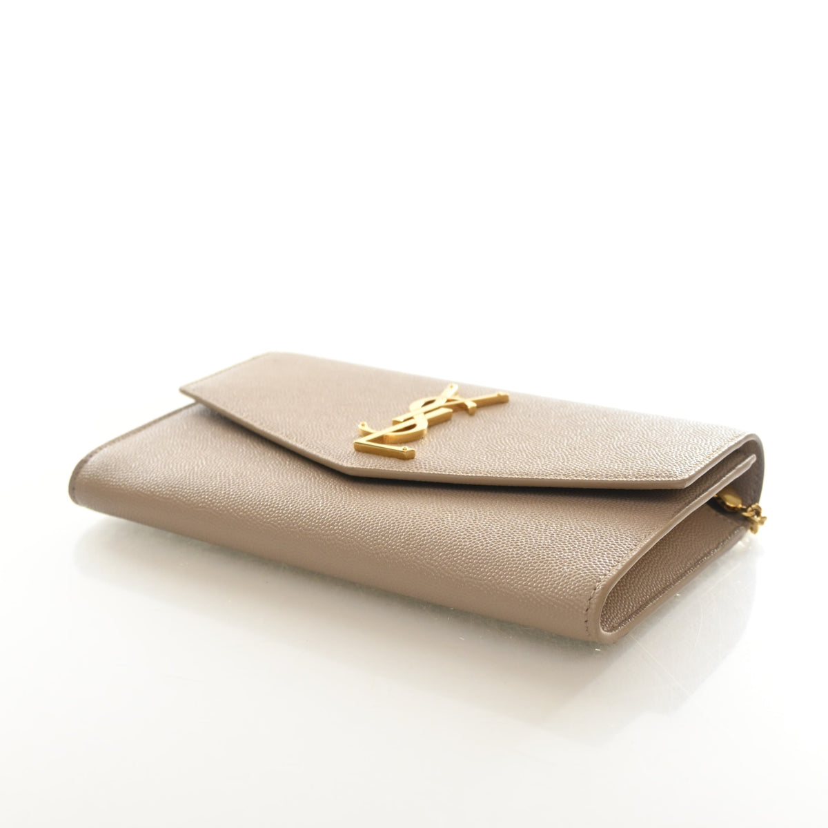 Pre-Owned Saint Laurent Chain Wallet Calfskin Uptown, side profile, photo 7 of 13