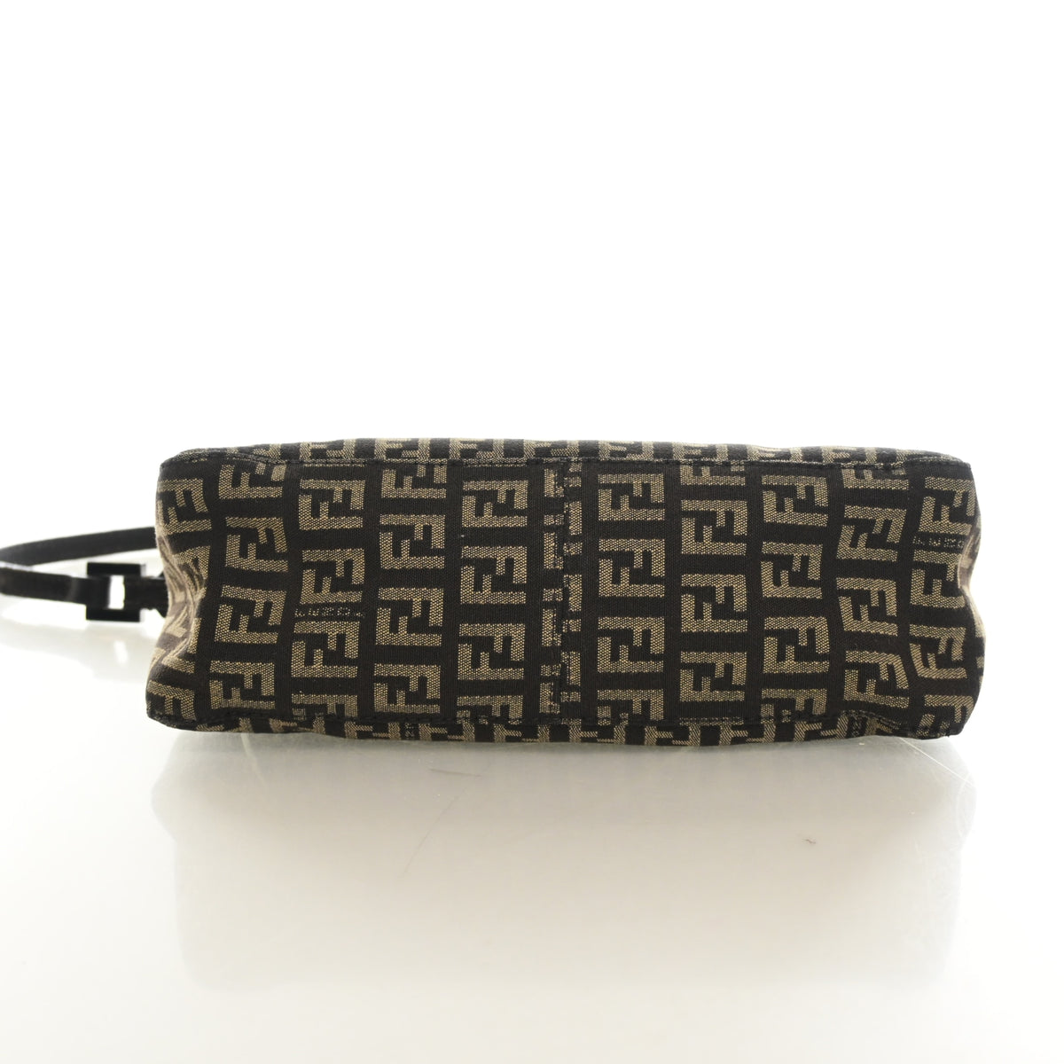 Pre-Owned Fendi Pochette Monogram Zucchino, base and feet view, photo 8 of 12